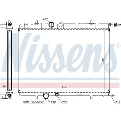 Nissens | Kühler, Motorkühlung | 63694A