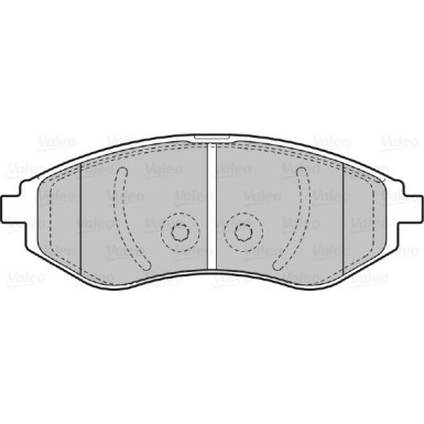 Valeo | Bremsbelagsatz, Scheibenbremse | 598644