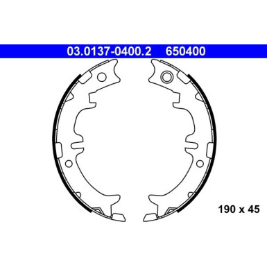 03.0137-0400.2 Bremsbackensatz, Feststellbremse