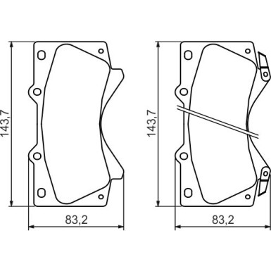 0 986 494 449 Bremsbelagsatz, Scheibenbremse