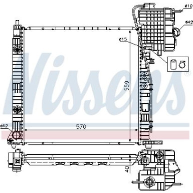 62561A Kühler, Motorkühlung ** FIRST FIT **
