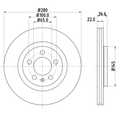 Hella | Bremsscheibe | 8DD 355 105-381