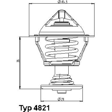 Wahler | Thermostat, Kühlmittel | 4821.89D