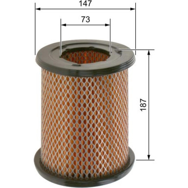 BOSCH F 026 400 491 Luftfilter