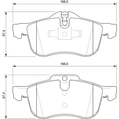 0 986 424 758 Bremsbelagsatz, Scheibenbremse