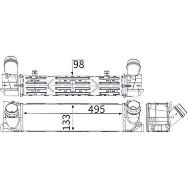 Mahle | Ladeluftkühler | CI 686 000S Mahle | Ladeluftkühler | CI 686 000S