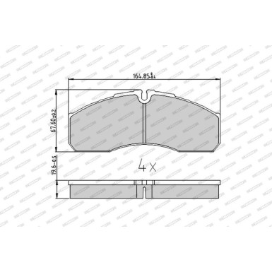Ferodo | Bremsbelagsatz, Scheibenbremse | FVR1390