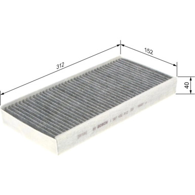 BOSCH 1 987 432 412 Innenraumfilter