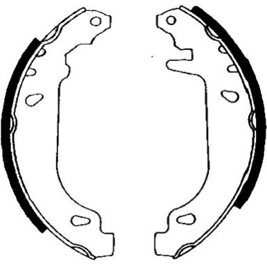 8DB 355 001-211 Bremsbackensatz