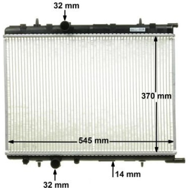 CR 515 000P Kühler, Motorkühlung BEHR *** PREMIUM LINE ***