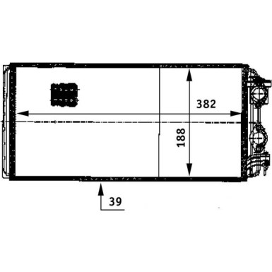 Mahle | Wärmetauscher, Innenraumheizung | AH 122 000P