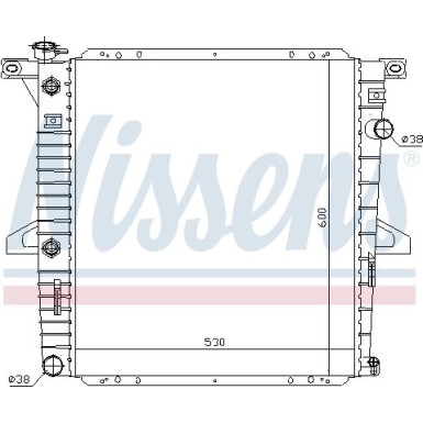 Nissens | Kühler, Motorkühlung | 69203
