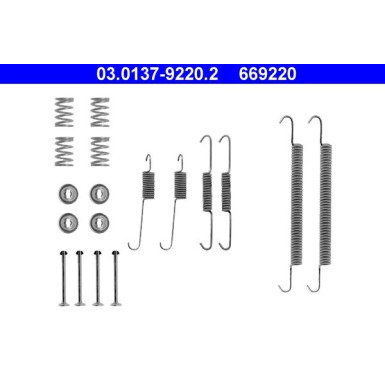 03.0137-9220.2 Zubehörsatz, Bremsbacken