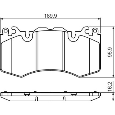 0 986 494 440 Bremsbelagsatz, Scheibenbremse