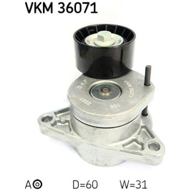 VKM 36071 Riemenspanner, Keilrippenriemen