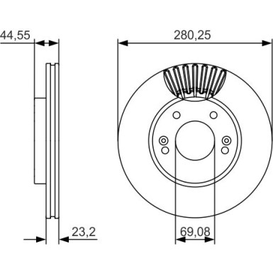 BOSCH | Bremsscheibe | 0 986 479 A12