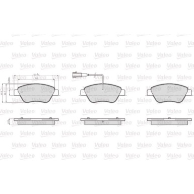872705 Bremsbelagsatz, Scheibenbremse OPTIPACK for LCV