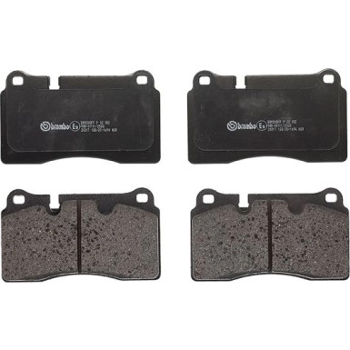 P 02 002 Bremsbelagsatz, Scheibenbremse PRIME LINE