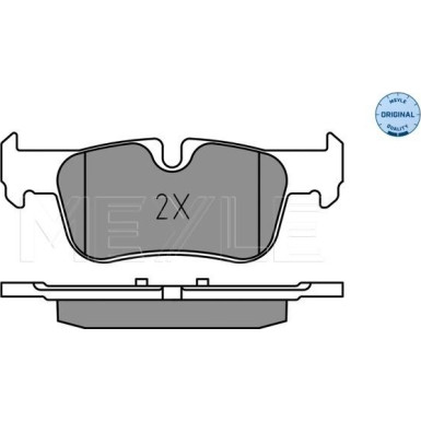 Meyle Bremsbelagsatz, Scheibenbremse MEYLE-ORIGINAL: True to OE 025 253 3116