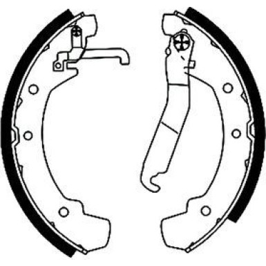 91038501 Bremsbackensatz 91038501 Bremsbackensatz