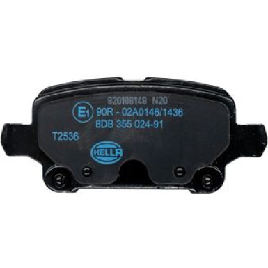 Hella | Bremsbelagsatz, Scheibenbremse | 8DB 355 024-911