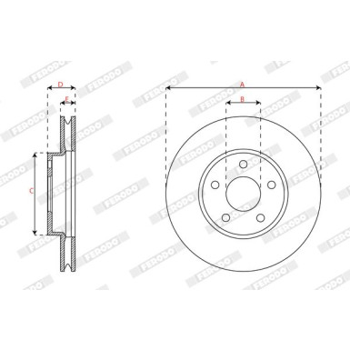 Ferodo | Bremsscheibe | DDF3020C