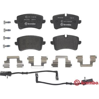 Brembo Bremsbelagsatz, Scheibenbremse PRIME LINE P 85 119