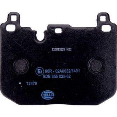 Hella | Bremsbelagsatz, Scheibenbremse | 8DB 355 025-621