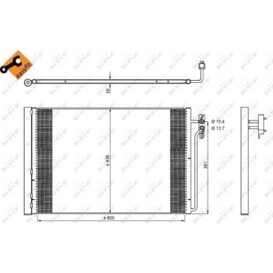 350224 Kondensator, Klimaanlage EASY FIT