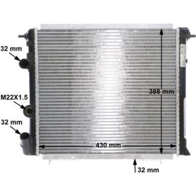 Mahle | Kühler, Motorkühlung | CR 451 000S