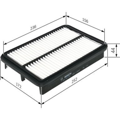 BOSCH F 026 400 044 Luftfilter