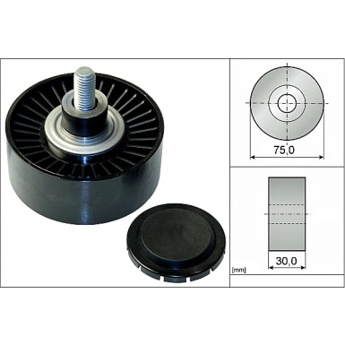 532 0751 10 Umlenk-/Führungsrolle, Keilrippenriemen