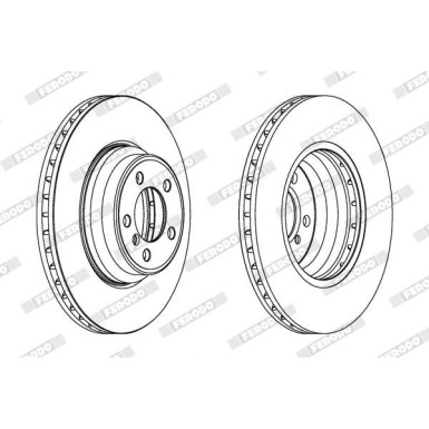 Ferodo | Bremsscheibe | DDF1245C-1 Ferodo | Bremsscheibe | DDF1245C-1