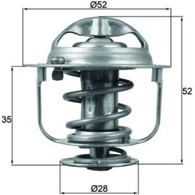 Mahle | Thermostat, Kühlmittel | TX 165 88D