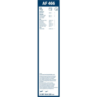 BOSCH AF 466 Scheibenwischer Aerofit 3 397 014 225