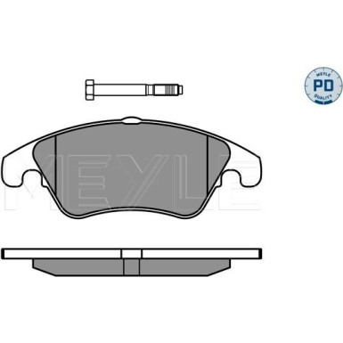 Meyle Bremsbelagsatz, Scheibenbremse MEYLE-PD: Advanced performance and design 025 243 1019/PD