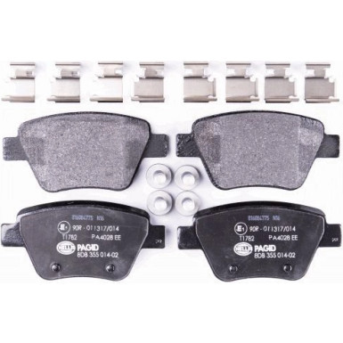 Hella Pagid | Bremsbelagsatz, Scheibenbremse | 8DB 355 014-021
