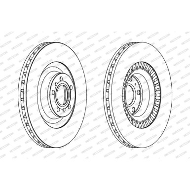 Ferodo | Bremsscheibe | DDF1572C-1