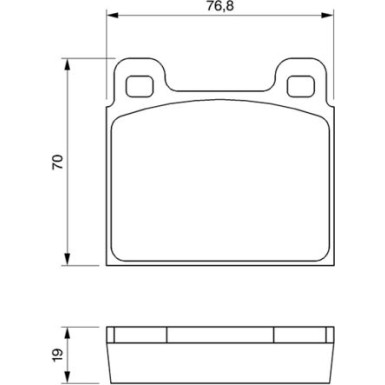 BOSCH Bremsbelagsatz, Scheibenbremse 0 986 460 111