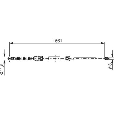 1 987 477 942 Seilzug, Feststellbremse 1 987 477 942 Seilzug, Feststellbremse