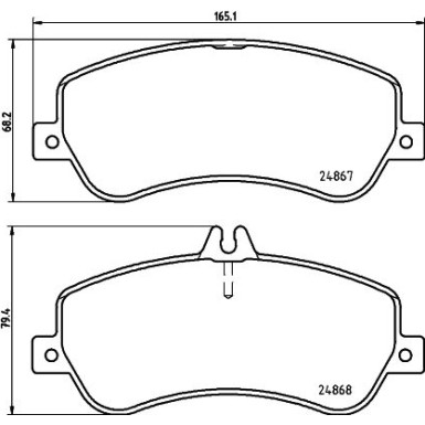 8DB 355 014-221 Bremsbelagsatz, Scheibenbremse