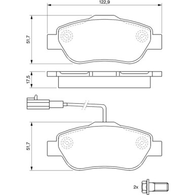 0 986 494 114 Bremsbelagsatz, Scheibenbremse