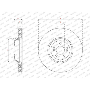 DDF2521C-1 Bremsscheibe PREMIER DDF2521C-1 Bremsscheibe PREMIER