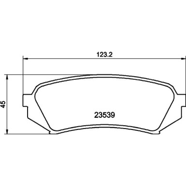 Hella | Bremsbelagsatz, Scheibenbremse | 8DB 355 009-391