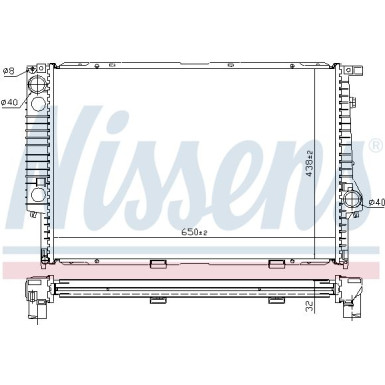Nissens | Kühler, Motorkühlung | 60622A