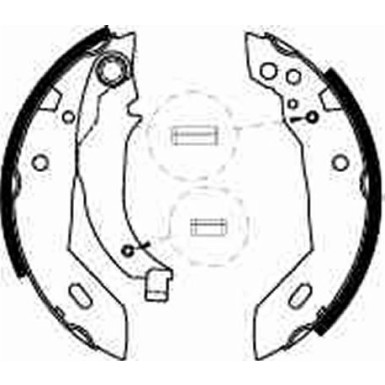 GS6228 Bremsbackensatz