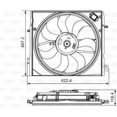 698582 Lüfter, Motorkühlung 698582 Lüfter, Motorkühlung