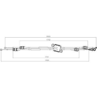 3150305 Seilzug, Schaltgetriebe