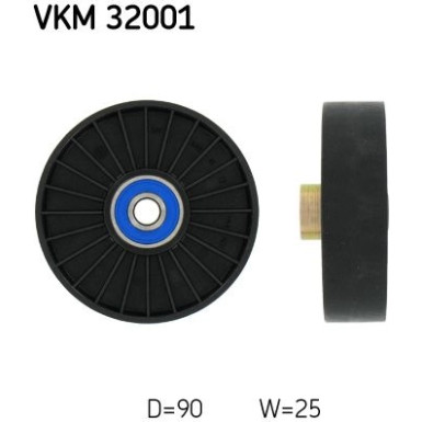 SKF | Umlenk-/Führungsrolle, Keilrippenriemen | VKM 32001