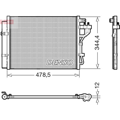 Denso | Kondensator, Klimaanlage | DCN43006